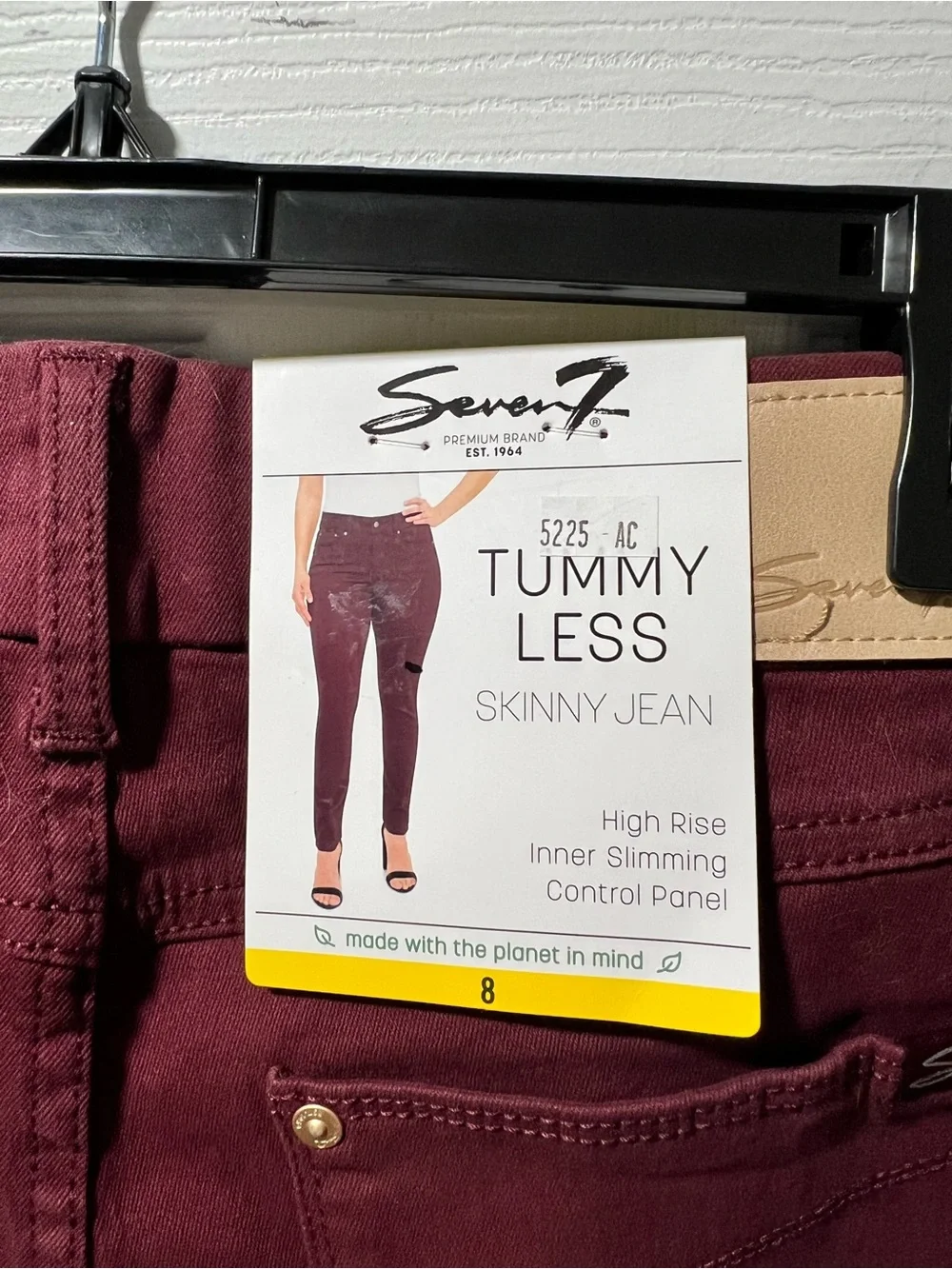 Seven7 Tummy Less Skinny Jean Size 8 - Picture 4 of 8